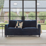 Ava Ink Dark Blue 2 Seater Sofa - Laura James