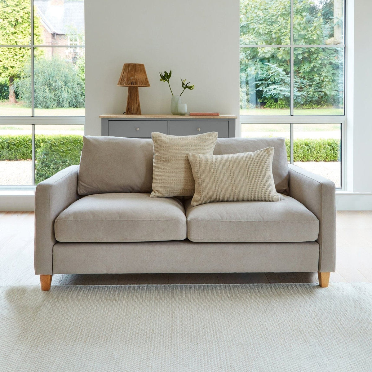 Ava Soft Beige 2 Seater Sofa