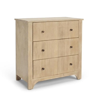 Jade 3 Drawer Chest of Drawers - Chalked Mango Wood - Laura James