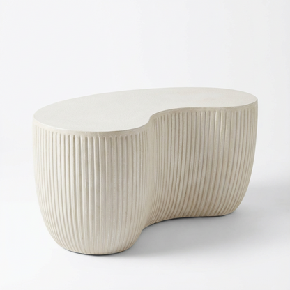 Sohan Kidney Garden Coffee Table - Sand - 84cm - Laura James