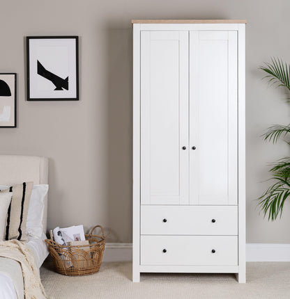 Bampton Double Wardrobe - White