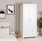 Bampton Double Wardrobe - White