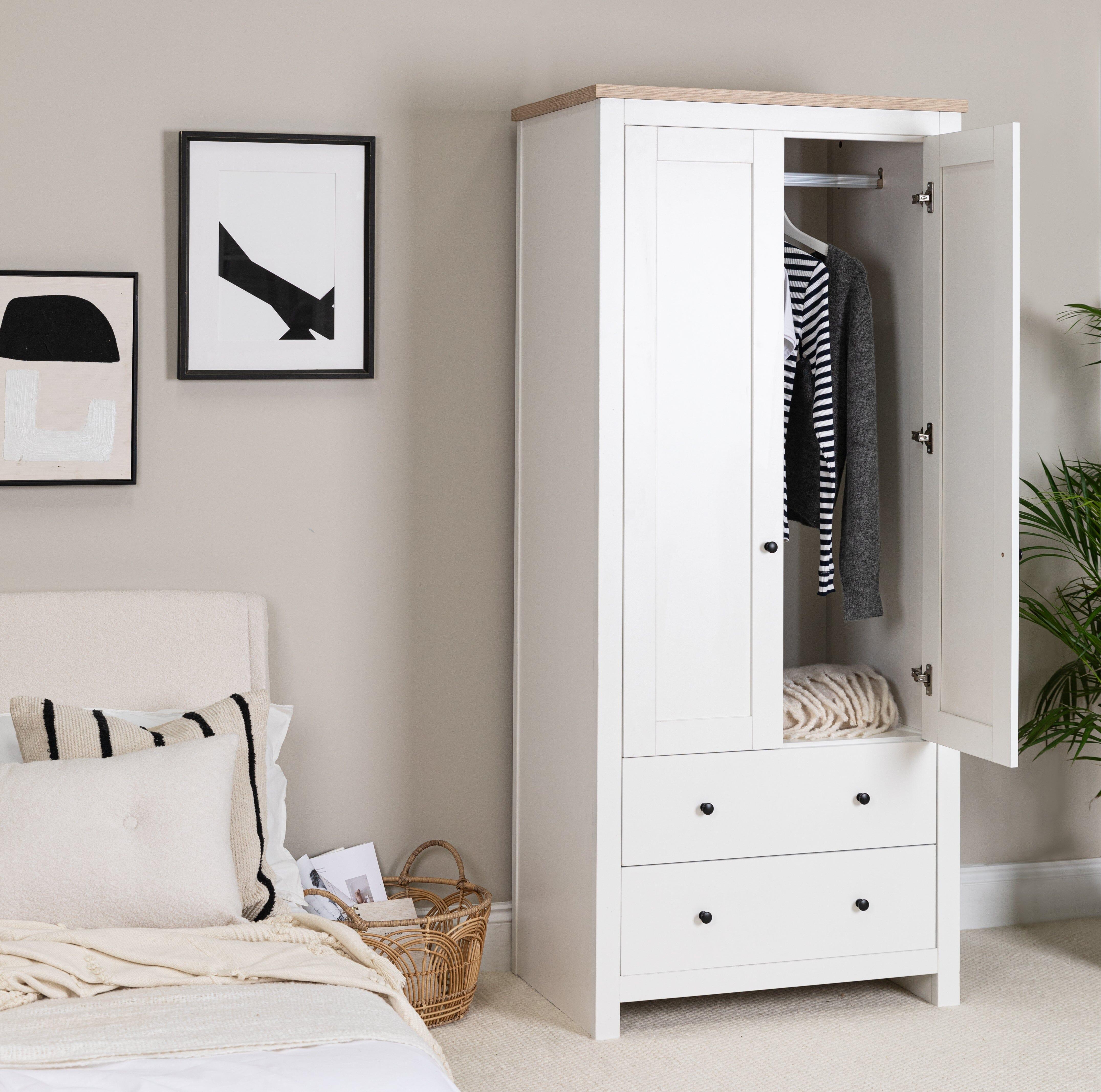 Tall wardrobe with drawers discount