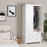 Bampton Double Wardrobe - White