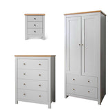 Bampton 3 Piece Bedroom Furniture Set with Chest of 4 Drawers - Laura James