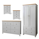 Bampton 4 Piece Bedroom Furniture Set with Chest of Drawers - Laura James