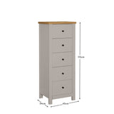 Bampton=stone-grey-tallboy-5-drawer-laura-james