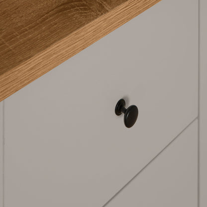 Bampton 5 Drawer Tallboy - Grey