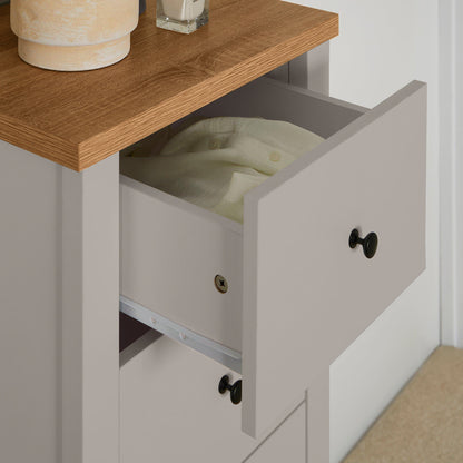 Bampton 5 Drawer Tallboy - Grey