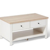 Bampton Coffee Table Alabaster White - Laura James