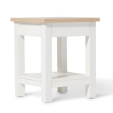 Bampton Alabaster White Side Table - Laura James