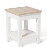 Bampton Alabaster White Side Table - Laura James