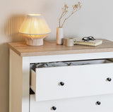 Bampton Tall 4 Drawer chest of drawers - alabaster white - Laura James
