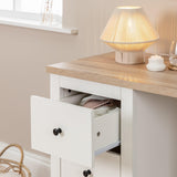Bari Small White Cotton String Table Lamp - Laura James