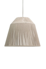 Bari White Cotton String Pendant - Laura James