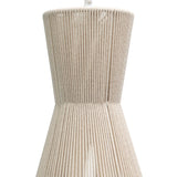 Bari White Cotton String Tapered Pendant - Laura James