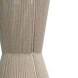 Bari White Cotton String Tapered Pendant - Laura James