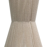 Outlet - Bari White Cotton String Tapered Pendant
