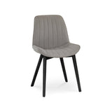 Bella Cloud Grey Dining Chairs with Black Legs - Laura James 