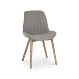 Bella Cloud Grey Dining Chairs - Whitewash Legs - Laura James 