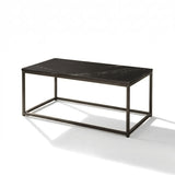 Nara Black Marble Coffee Table - Black Frame - Laura James