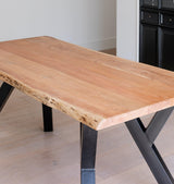 Bosco 6 Seater Acacia Wooden Dining Table - Natural - 48mm - Laura James