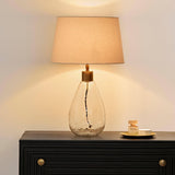 Breamore 30cm Lamp Base - Clear Glass - Laura James