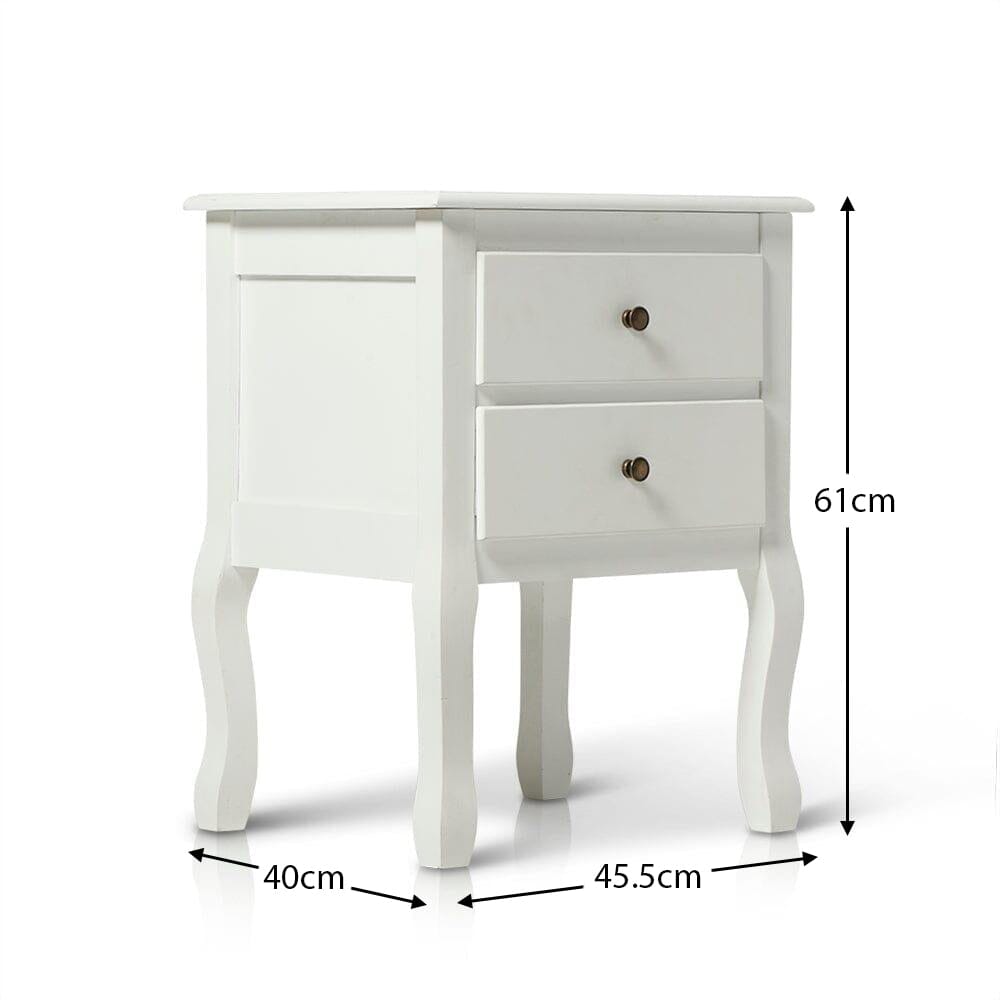 Capri Ivory Bedside Table Laura James