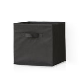 Cara 8 Cube Storage Unit in Chalk White & 4 Black Handled Box Drawers