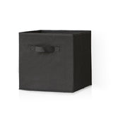 Cara Fabric Cube Storage Box - Large - Black