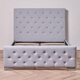 Cavill Blue Upholstered King Size Bed