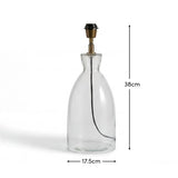 Aldsworth 35cm Table Lamp with Coningsby 40cm Cotton Lamp Shade - Snow White - Laura James