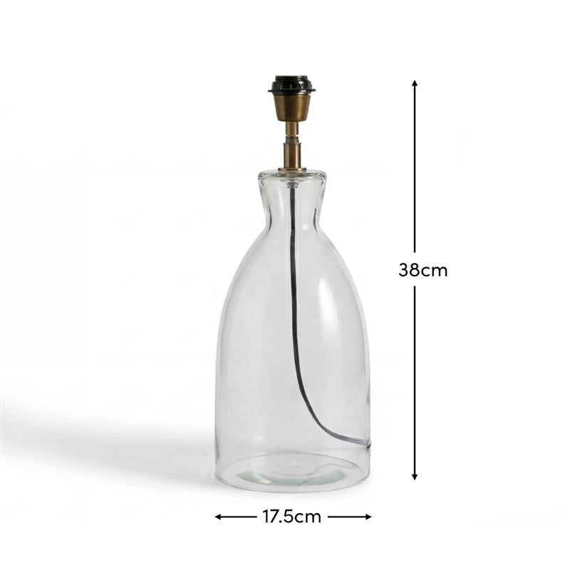 Aldsworth 35cm Table Lamp with Coningsby 40cm Cotton Lamp Shade - Snow White - Laura James