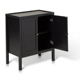 Charlie 2 Door Sideboard in Noir Black - Laura James