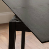 Charlie Black Extendable Dining Table Set - 4 Seater - Charlie Dining Chairs - Laura James