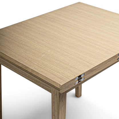 Charlie Whitewash Extending Dining Table - 65-130cm - Laura James