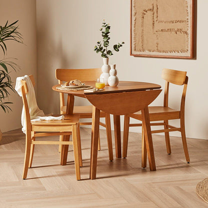 Charlie Dining Table Set - 4 Seater - Oak Wooden Chairs