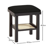 Charlie Black Dressing Table Stool