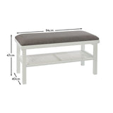 Charlie Hallway Bench - White