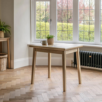 Charlie Whitewash Extending Dining Table - 65-130cm - Laura James