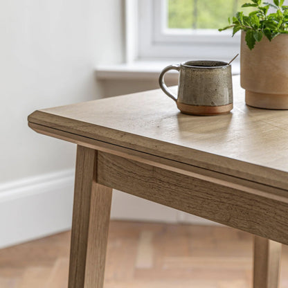 Charlie Whitewash Extending Dining Table - 65-130cm - Laura James