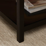 Charlie Rectangular Coffee Table in Noir Black - Laura James