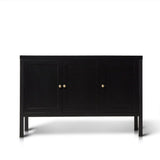Charlie Three Door Sideboard in Noir Black - Laura James