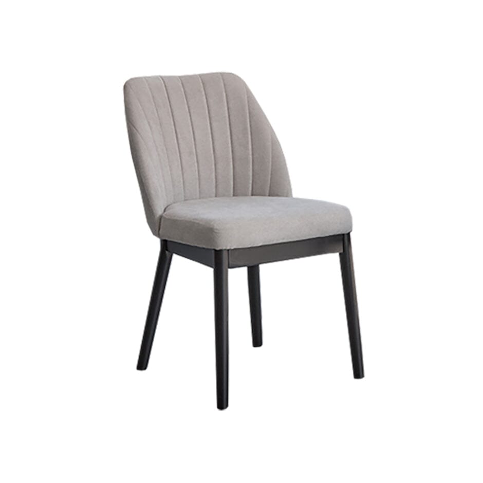 Chloe Dining Chair - Set of 2 - Soft Beige with Black Oak Legs - Laura James 