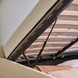 Odette Double Ottoman Bed - Ivory - Laura James 