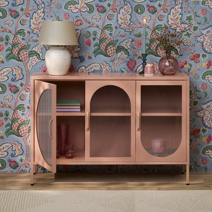 Conan 3 Door Sideboard - Blush Pink - Laura James