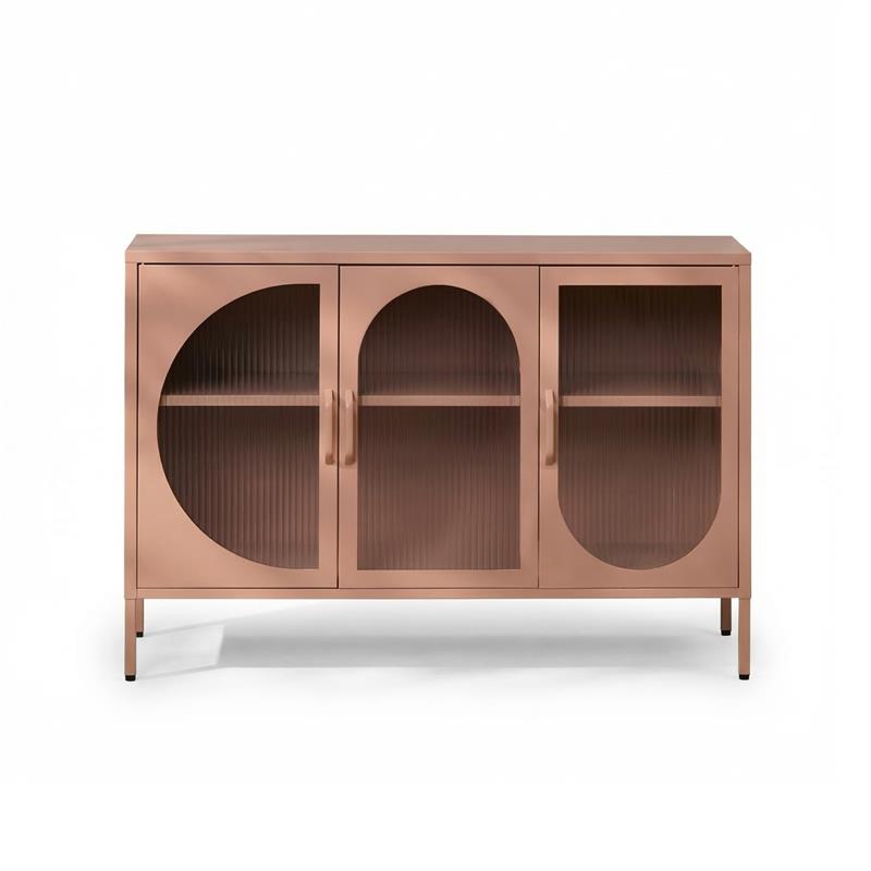 Conan 3 Door Sideboard - Blush Pink - Laura James
