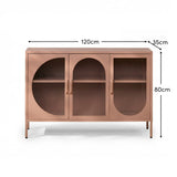 Conan 3 Door Sideboard - Blush Pink - Laura James