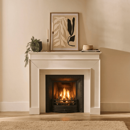 Ember 110cm Fireplace Surround - Snow White - Laura James 