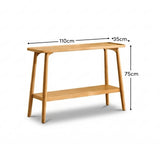 Tilly 110cm Console Table - Whitewash Oak - Laura James